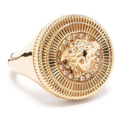 anello uomo versace oro|Versace Anello Dylos .